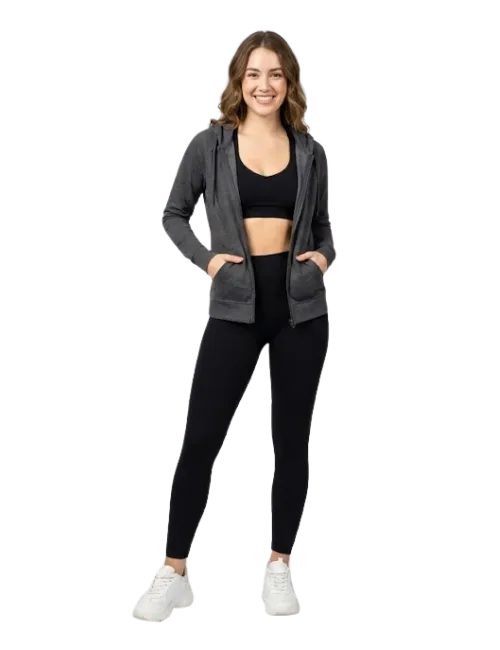 Zip-Up Athletic Hoodie